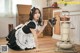 Beautiful Kwon Hyuk Jeong cute pose with maid outfit (13 photos)